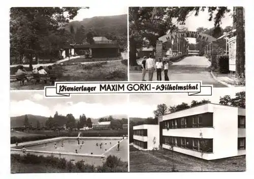 Ak Pionierlager MAXIM GORKI Wilhelmsthal 1985