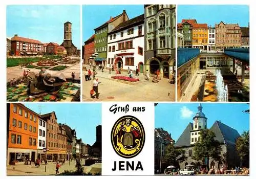 Ak Jena Am Platz der Kosmonauten 1984 Johannisstraße Historisches Rathaus