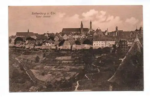 Ak Rothenburg ob der Tauber Total Ansicht 1903