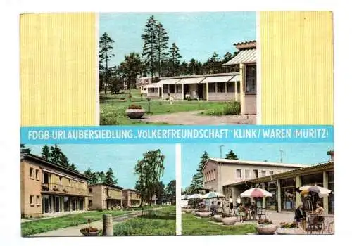 Ak FDGB Urlaubersiedlung Völkerfreundschaft Klink Waren Müritz 1965