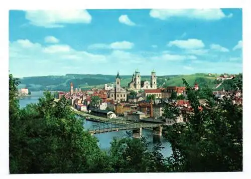 Foto Ak Passau Malerischer Blick auf die Stadt mit Dom