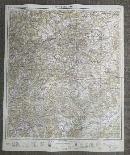 Karte Sauerland 1:50000 Blatt 9 Winterberg 1937 Landkarte