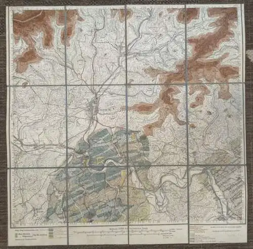 Landkarte 2852 Berleburg 1:25000 alte Leinenlandkarte