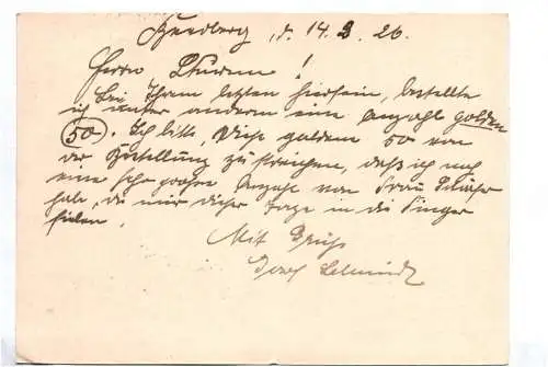Beerberg bei Marklissa Schlesien Postkarte Bahnpost Stempel Lauban Zug 1671 
