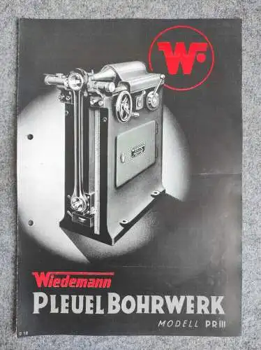 Wiedemann Pleuel Bohrwerk Modell PR III Düsseldorf Werbung