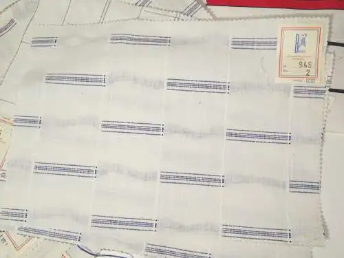 Konvolut Stoffmuster VEB Buntweberei & Färberei Neugersdorf DDR 