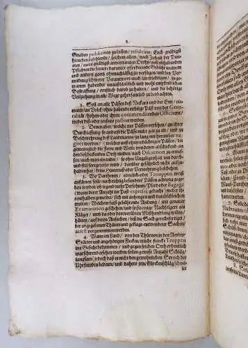 Edikt Wilhelm Ludwig Herzog zu Württemberg 1675 Stuttgart Räuber Pässe 