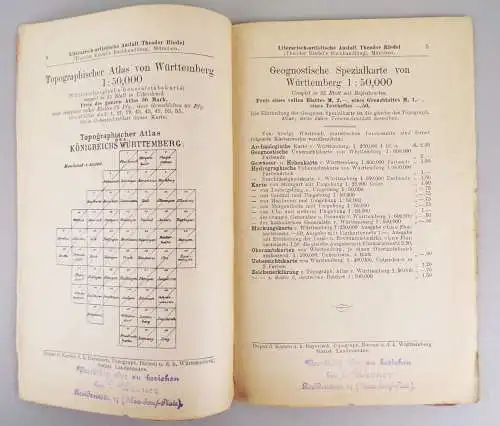 Übersichtblätter zu den Kartenwerken des kgl bayerischen Topographischen Bureau