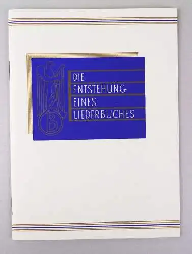 Die Entstehung eines Liederbuches in Musikaliendruckerei Brandstetter Leipzig