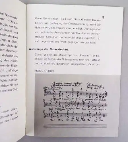 Die Entstehung eines Liederbuches in Musikaliendruckerei Brandstetter Leipzig