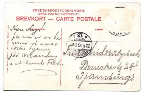 Künstler Ak Roskilde 1906 Dänemark