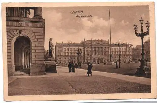 Ak Leipzig Augustusplatz 1918