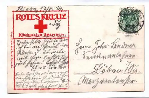 Ak König Friedrich August von Sachsen im Kreise s einer Kinder 1914