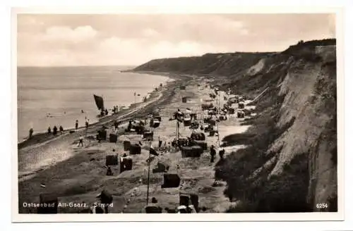 Foto Ak Ostseebad Alt Garz Strand Rügen