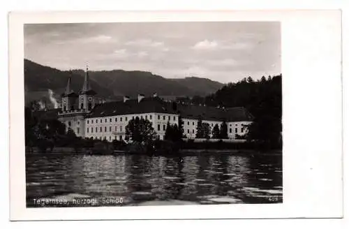 Foto Ak Tegernsee herzogliches Schloß 1942