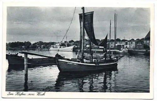 Ak Im Hafen von Wiek 1949 Rügen Boot