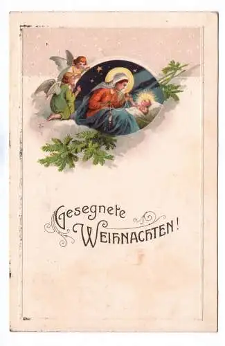 Künstler Ak Gesegnete Weihnachten 1916