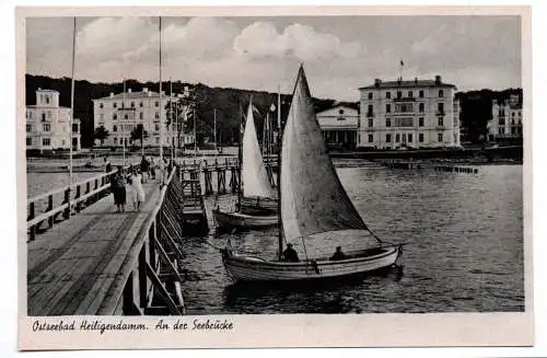 Ak Ostseebad Heiligendamm An der Seebrücke