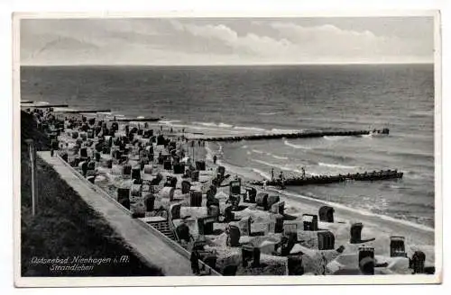 Foto Ak Ostseebad Nienhagen Strandleben 1938 Menschen am Strand