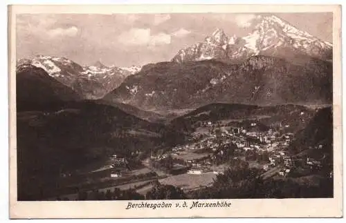 Ak Berchtesgaden von der Marxenhöhe