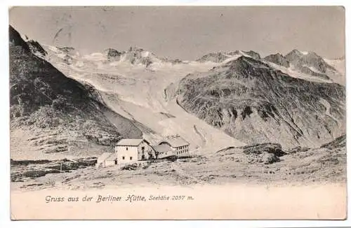 Ak Gruss aus der Berliner Hütte 1906 Mayrhofen Österreich