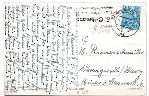 Ak Schwerin Zippendorf Am Strand 1959