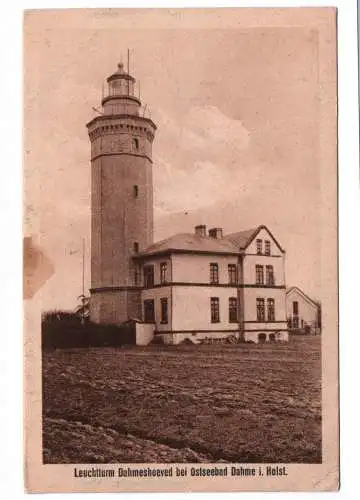 Ak Leuchtturm Dahmeshoeved bei Ostseebad Dahme in Holstein