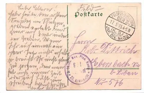 Ak Limburg an der Lahn Dom mit Brückenpartie 1915 Feldpost