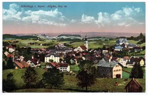 Künstler Ak Scheidegg im bayrischen Allgäu