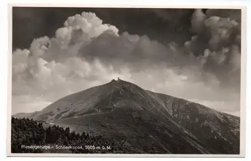 Foto Ak Riesengebirge  Stempel Schlesierhaus Schlesien