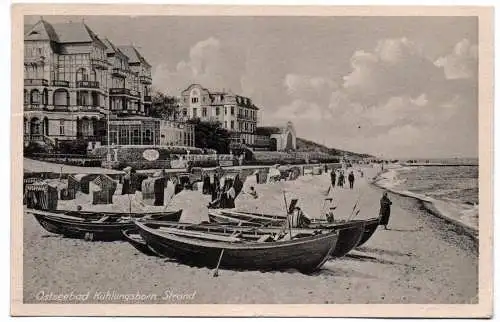 Ak Ostseebad Kühlungsborn Strand Boote 1950