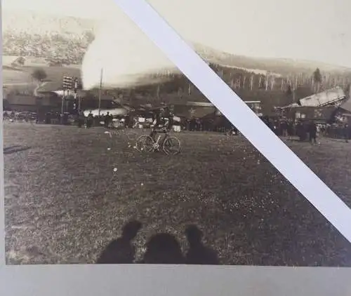 Foto Eisenbahn Unglück zwischen Eisenach und Wutha 1903 Dampflok