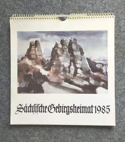 Kalender 1985 Oberlausitzer Kunstverlag Sächsische Gebirgsheimat