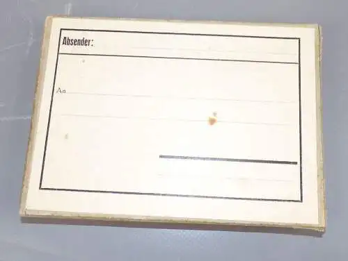 Alte Karte zur Vermählung Heirat handgebastelt Kunstblumen 