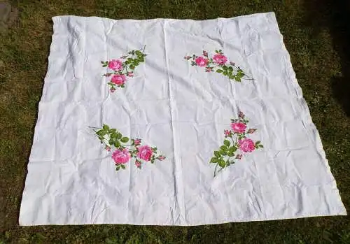 DDR Tischdecke 5 Stück Blumen Muster 