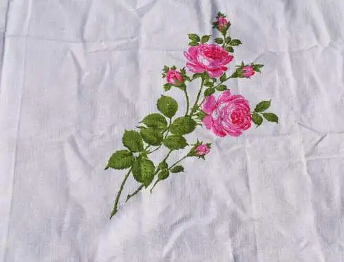DDR Tischdecke 5 Stück Blumen Muster 