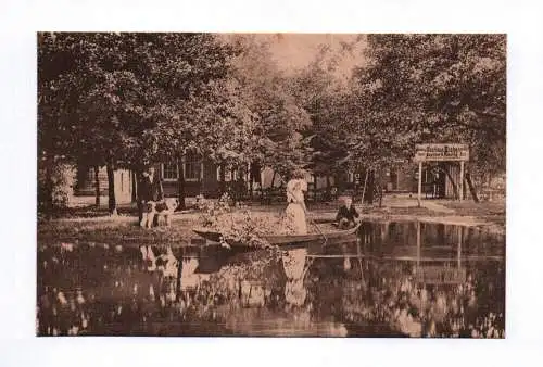 Litho Ak Spreewald Eichschenke Gasthaus Eiche G Roschke Boot