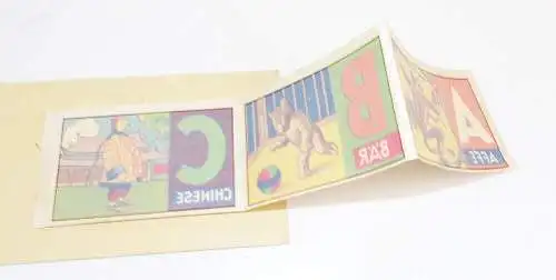 Alte Märchen ABC Abziehbilder Tiere Schiffe Schiebebilder 