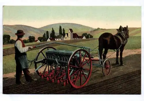 Reklame Ak Isaria Sämaschine Pflug Landwirtschaft Landtechnik