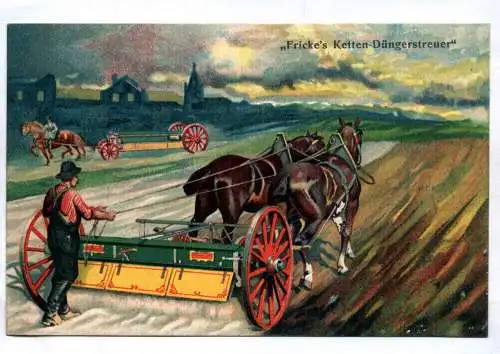 Reklame Ak Fricke Ketten Düngerstreuer Landwirtschaft Landtechnik 