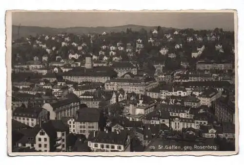 Foto Ak St. Gallen gegen Rosenberg Schweiz 1925