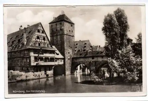 Foto Ak Nürnberg Am Henkersteg 1936