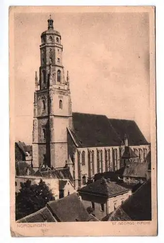 Ak Nördlingen St. Georgskirche 1913