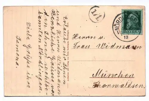 Ak Nördlingen St. Georgskirche 1913