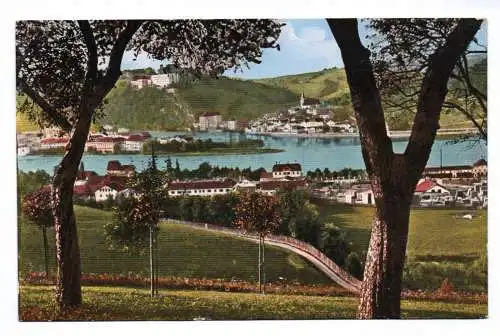 Künstler Ak Blick auf Passau vom Hammerberg aus 1927