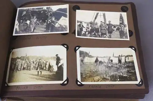 Altes England Fotoalbum Pfadfinder Treffen scouts um 1930