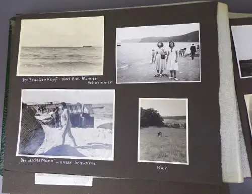 Altes Fotoalbum Ostsee Urlaub 1947 bis 1950 Strandschönheit