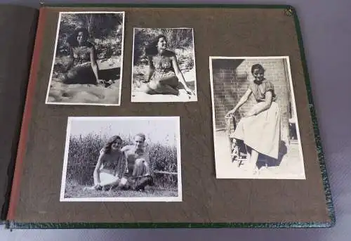 Altes Fotoalbum Ostsee Urlaub 1947 bis 1950 Strandschönheit