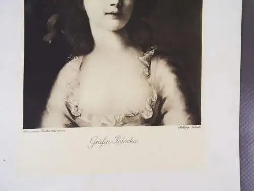 Druck Heliogravüre Gräfin Potocka um 1900 Alexander Kucharski Kösel