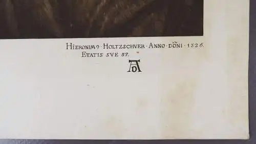 Druck Hieronymus Holzschuher Gesellschaft Verbreitung Kunst Berlin 1903 Dürer